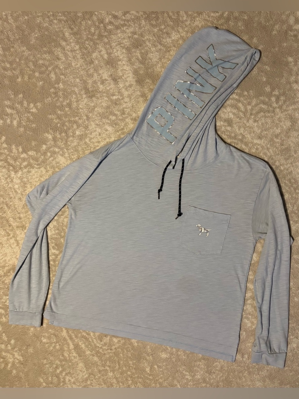 PINK Victoria's Secret - hooded lightweight long-sleeved top set - Picture 9 of 16